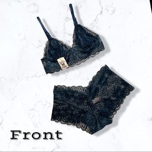 SEXY NAVY BLUE LINGERIE SET